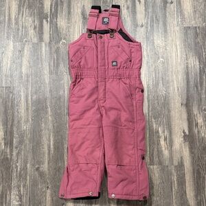 Berne Toddler Girls' Softstone Duck Insulated Bib Overalls